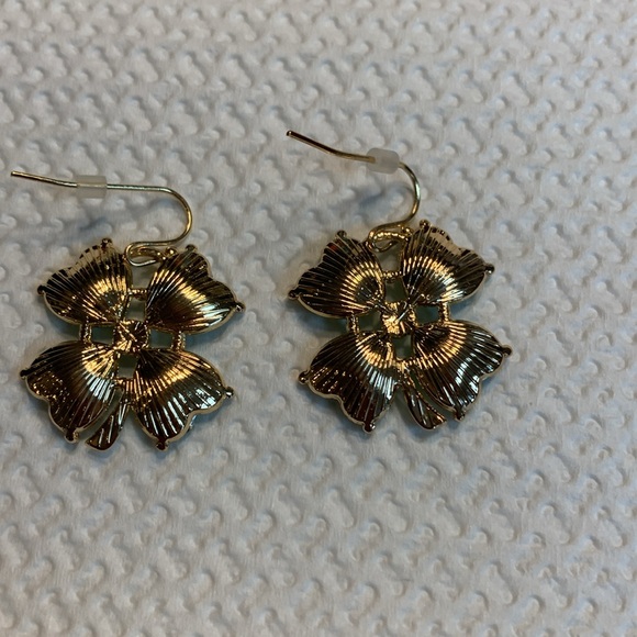 Clover crystal earrings - Picture 4 of 4